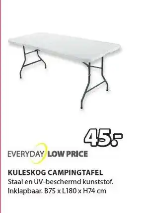 Jysk Kuleskog campingtafel aanbieding