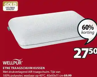 Jysk Etne traagschuim kussen aanbieding