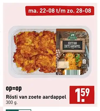 ALDI Rosti van zoete aardappel 300 g aanbieding