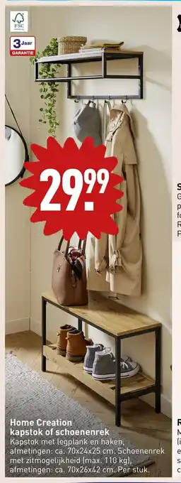 ALDI Home Creation kapstok of schoenenrek aanbieding