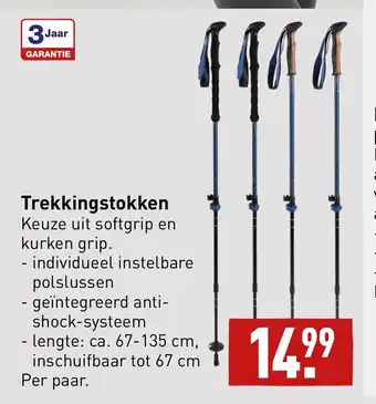 ALDI Trekkingstokken aanbieding