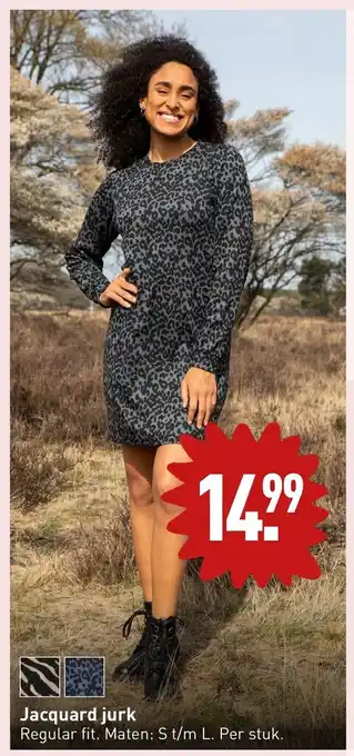 ALDI Jacquard jurk aanbieding