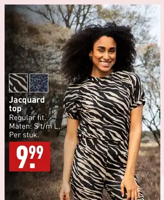 ALDI Jacquard top aanbieding