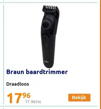 Action Braun baardtrimmer aanbieding