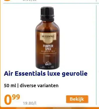 Action Air Essentials luxe geurolie 50 ml aanbieding