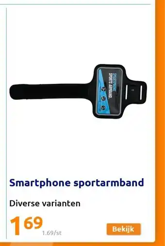 Action Smartphone sportarmband aanbieding