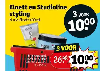 Kruidvat Elnett en Studioline styling aanbieding