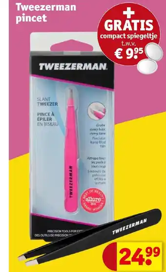 Kruidvat Tweezerman pincet aanbieding