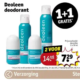 Kruidvat Deoleen deodorant aanbieding