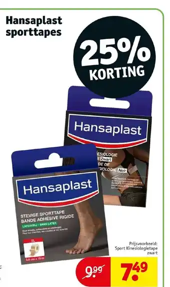 Kruidvat Hansaplast sporttapes aanbieding