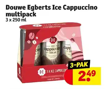 Kruidvat Douwe Egberts Ice Cappuccino multipack 3 x 250 ml aanbieding