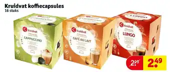 Kruidvat Koffiecapsules 16 stuks aanbieding