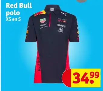 Kruidvat Red Bull polo XS en S aanbieding