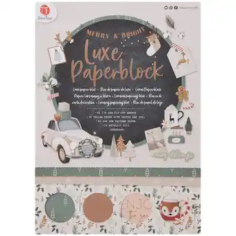 Action Décotime luxe papierblok aanbieding