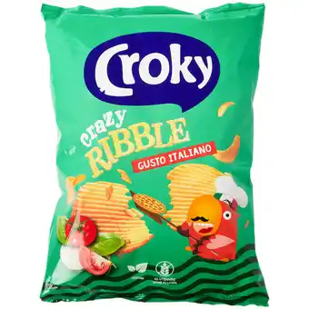 Action Croky ribbelchips gusto italiano aanbieding