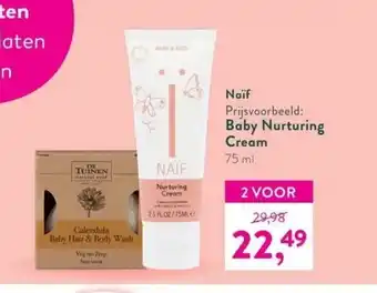 Holland & Barrett Naif Baby Nurturing Cream 75 ml aanbieding