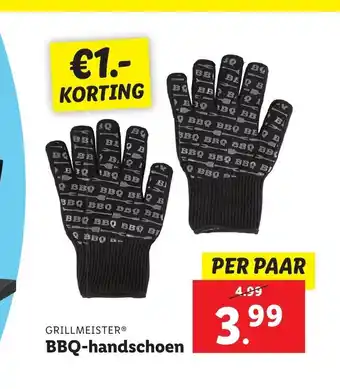 Lidl Grillmeister BBQ-handschoen per paar aanbieding