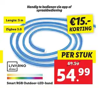 Lidl Smart RGB Outdoor-LED-band per stuk aanbieding