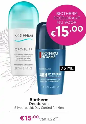 ICI Paris XL Biotherm Deodorant 75ml aanbieding