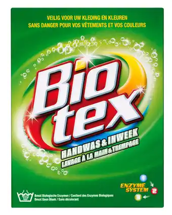 Drogisterij.net Biotex waspoeder handwas en inweek 18 wasbeurten aanbieding