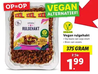 Lidl Vegan rulgehakt 375g aanbieding