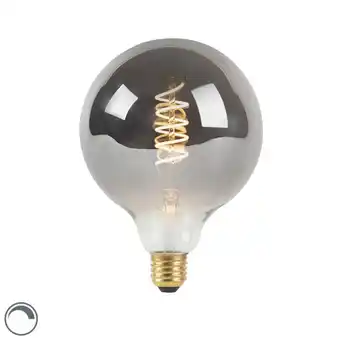 Lampenlicht.nl E27 dimbare led gedraaid filament lamp smoke 4w 100 lm 2100k aanbieding