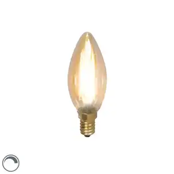 Lampenlicht.nl Led filament kaarslamp e14 240v 3,5w 200lm dimbaar aanbieding