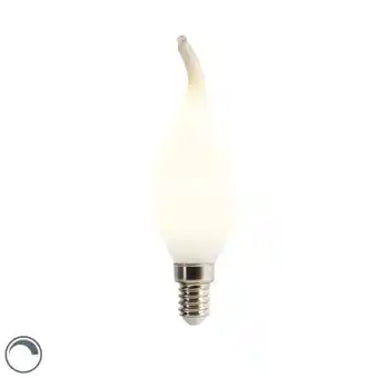 Lampenlicht.nl E14 dimbare led filament lamp tipkaars opaal 3w 250 lm 2350k aanbieding