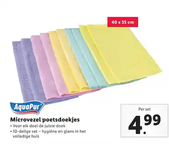 Lidl Microvezel poetsdoekjes aanbieding