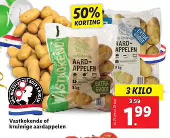 Lidl Vastkokende of kruimige aardappelen aanbieding