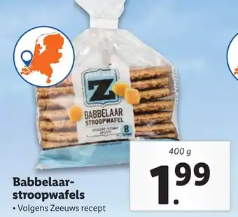 Lidl Babbelaar-stroopwafels 400g aanbieding