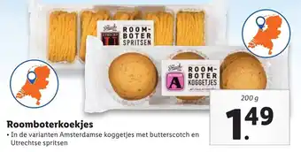 Lidl Roomboterkoekjes 200g aanbieding