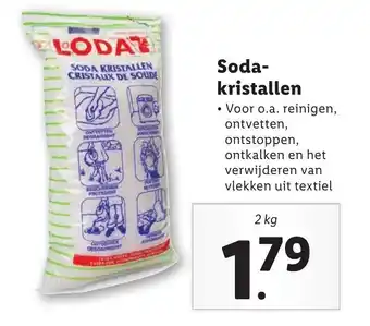 Lidl Soda- kristallen aanbieding