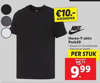 Lidl Nike heren-t-shirt park20 aanbieding