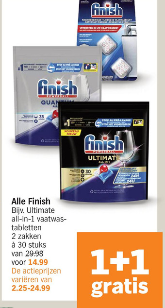 Albert Heijn Alle finish aanbieding