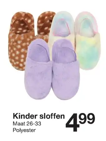 Zeeman Kinder sloffen aanbieding