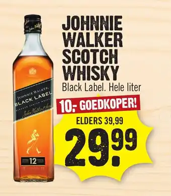 Super Dirck 3 Johnnie walker scotch whisky aanbieding