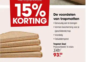 Kwantum Trapmat sisal aanbieding