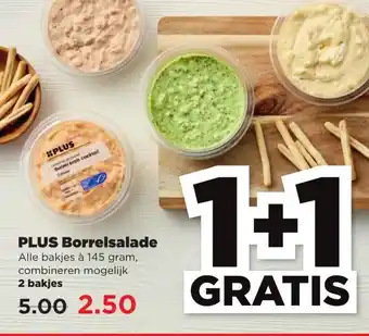 PLUS Borrelsalade 145g aanbieding