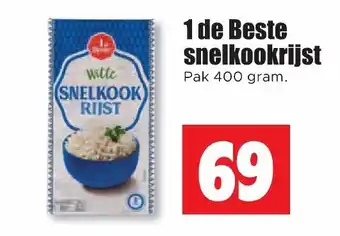 Dirk 1 de Beste snelkookrijst 400g aanbieding