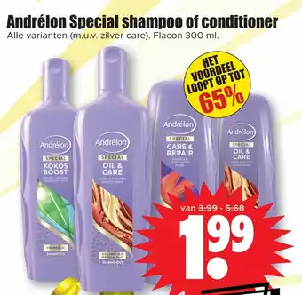 Dirk Andrelon Special shampoo of conditioner aanbieding