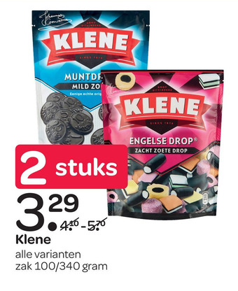 Spar Klene aanbieding