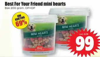 Dirk Best For Your Friend mini hearts 200g aanbieding