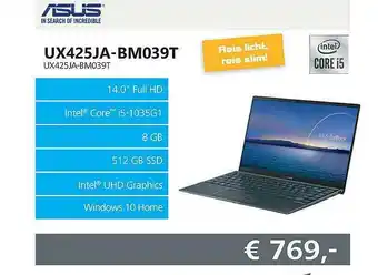 Informatique Asus ux425ja-bm039t ux425ja-bm03t laptop aanbieding