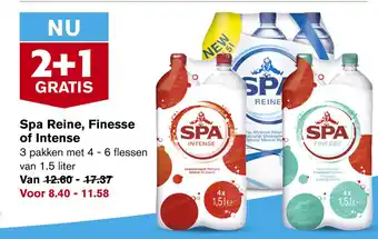 Hoogvliet Spa Reine, Finesse of Intense aanbieding