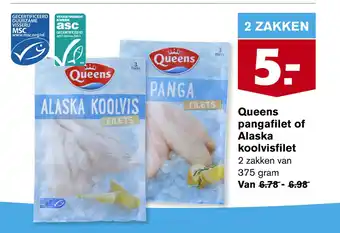 Hoogvliet Queens pangafilet of Alaska koolvisfilet aanbieding