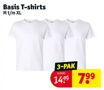 Kruidvat Basis t-shirts aanbieding