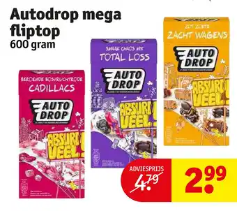 Kruidvat Autodrop mega fliptop aanbieding