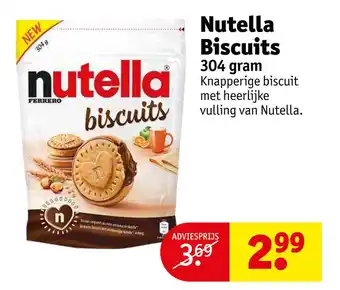 Kruidvat Nutella biscuits aanbieding