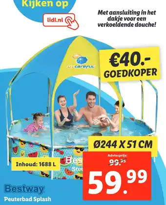 Lidl Bestway peuterbad splash aanbieding